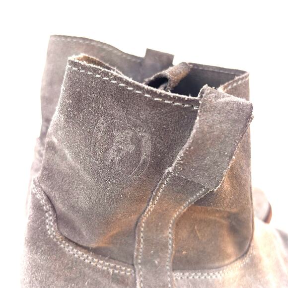 La Botte Gardiane Lisa Suede Western Ankle Short Boots Gray Grey Leather 9 - Picture 5 of 11